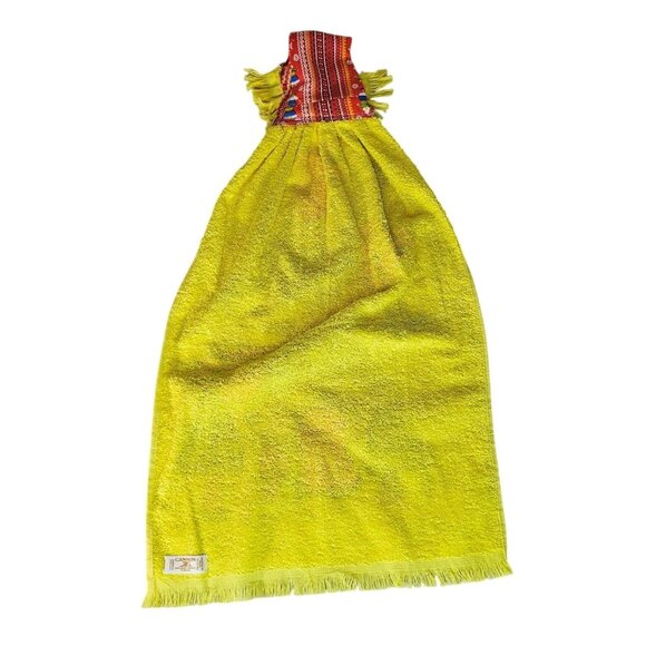 Vintage Cannon Merry Mushroom Kitchen Hand Towel Yellow - Picture 2 of 14